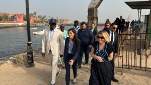 Visite officielle de Madame Eléonore Caroit sur l’île de Gorée